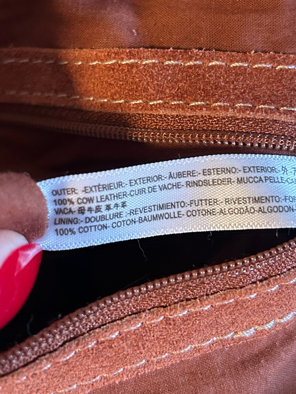 Free People Wylie Suede Saddle Shoulder Crossbody Bag in Rust - Picture 10 of 16